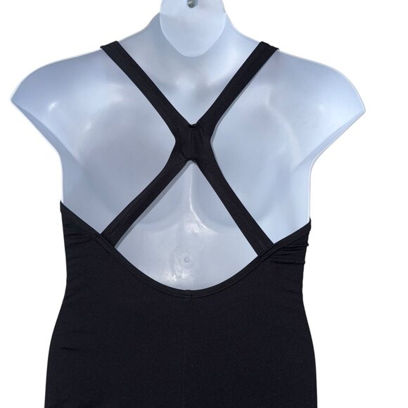 NWT Speedo PowerFlex Ultraback One Piece Swimsuit Womens 14 Black White - Picture 7 of 9